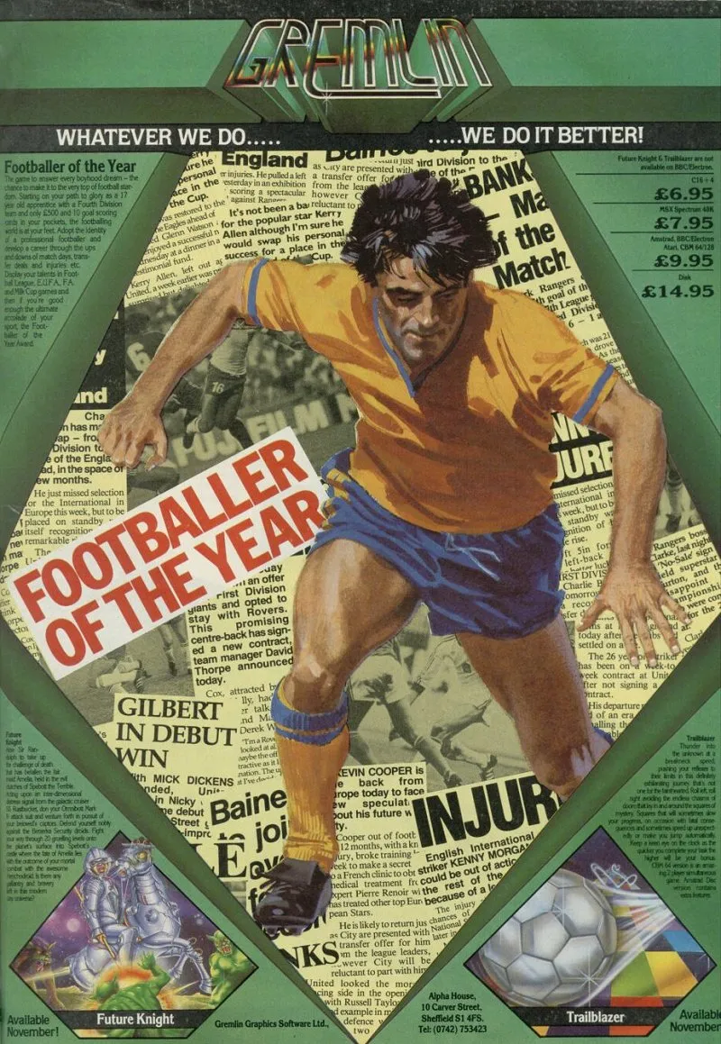 Footballer of the Year box art