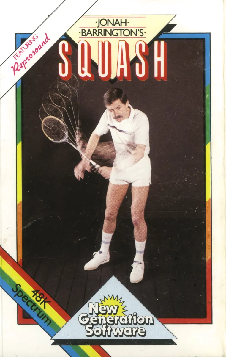 Jonah Barrington's Squash cover art for Sinclair ZX Spectrum
