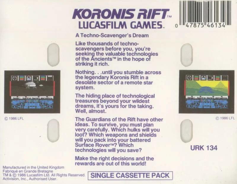 Koronis Rift box back