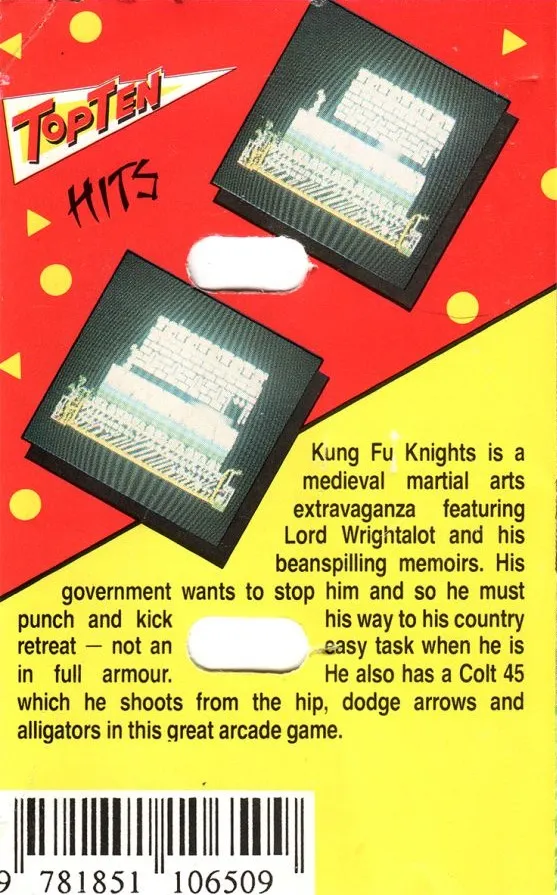 Kung Fu Knights box back