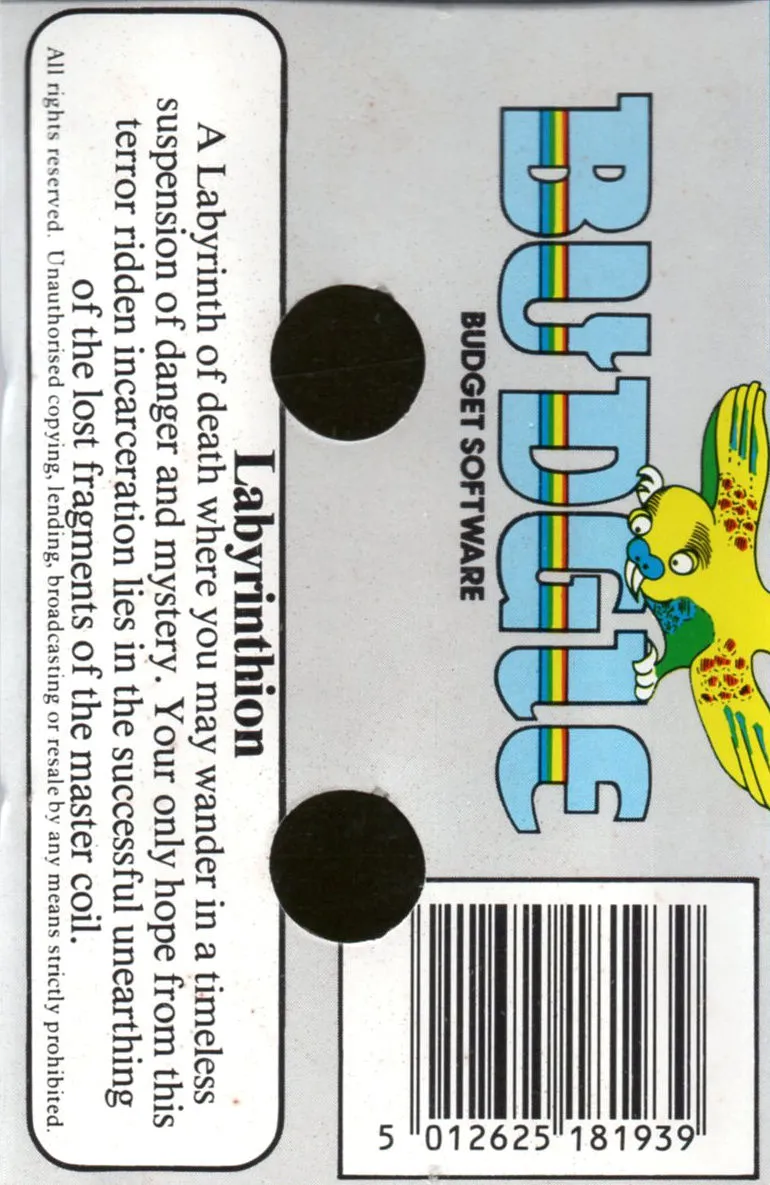 Labyrinthion box back