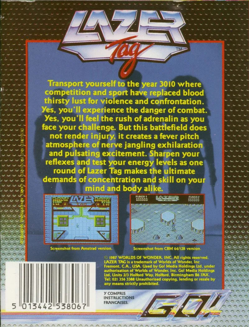 Lazer Tag box back