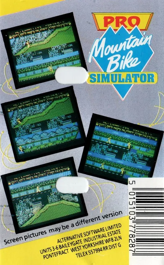 Pro Mountain Bike Simulator box back