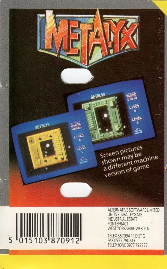 Metalyx box back