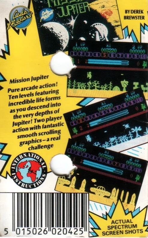 Mission Jupiter box back