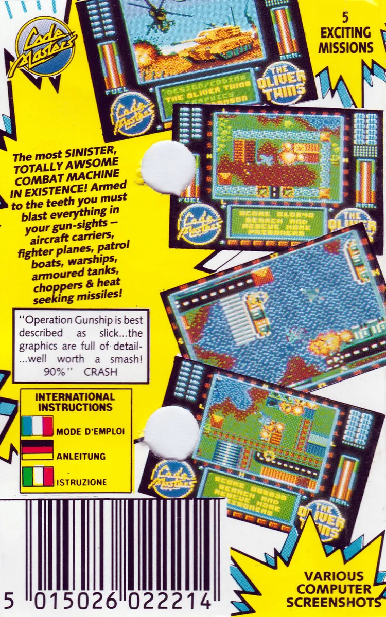 Operation Gunship box back