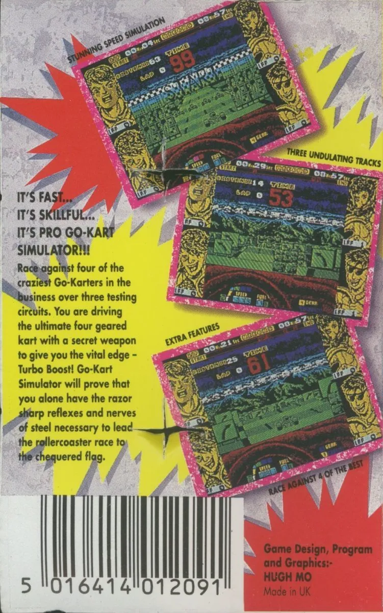 Professional Go-Kart Simulator box back