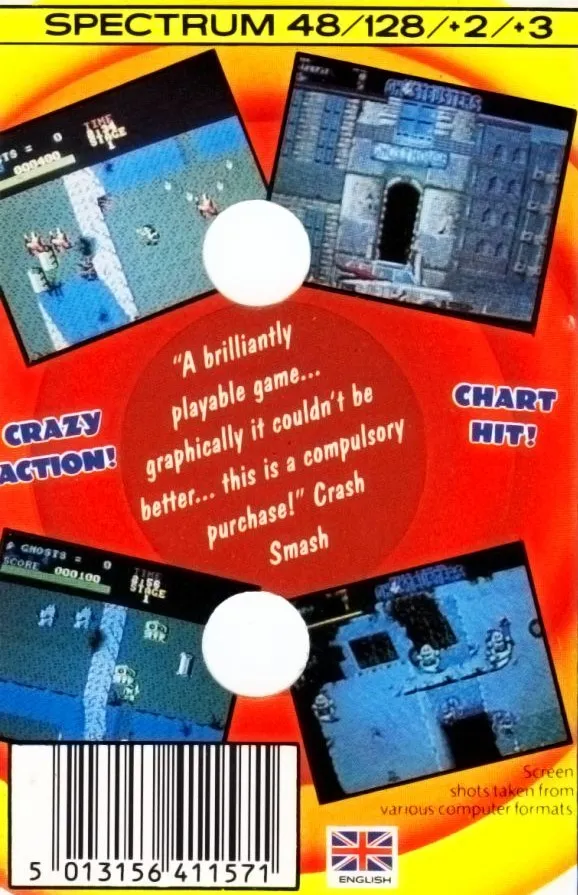 The Real Ghostbusters box back