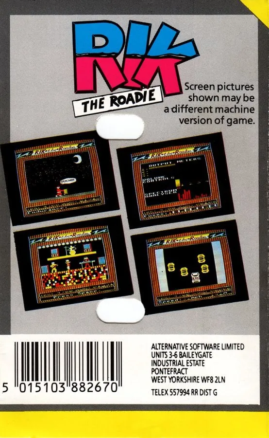 Rik the Roadie box back