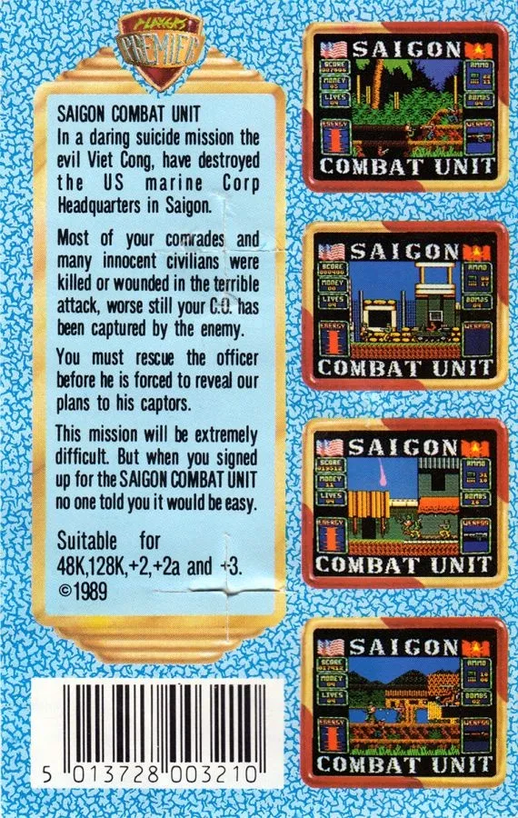 Saigon Combat Unit box back