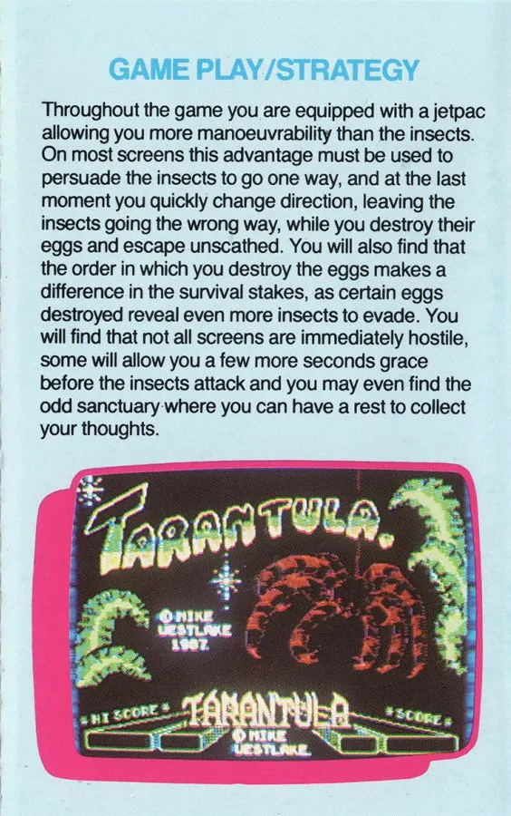 Tarantula box back