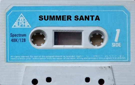 Summer Santa cart