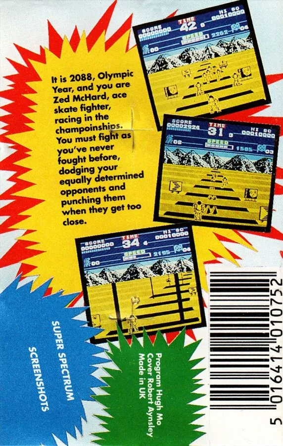 Turbo Skate Fighter box back