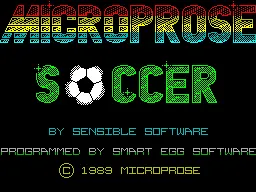 Backdrop artwork for Microprose Soccer