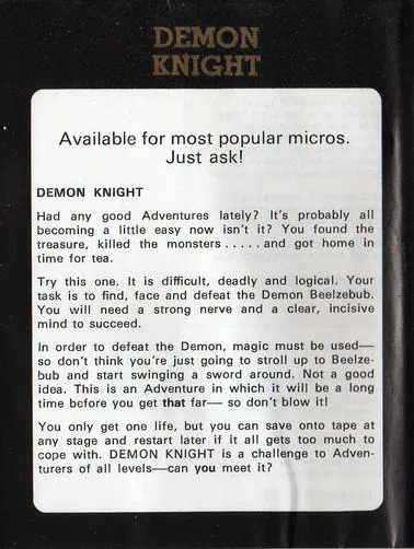 Demon Knight box back