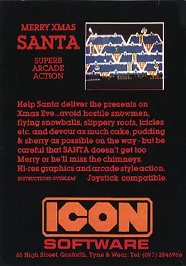 Merry Xmas Santa box back
