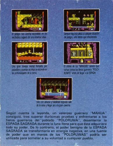 La Espada Sagrada box back