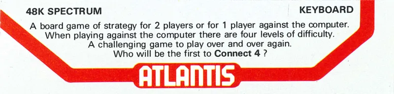 Connect 4 box back