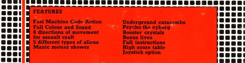 Star Warrior box back