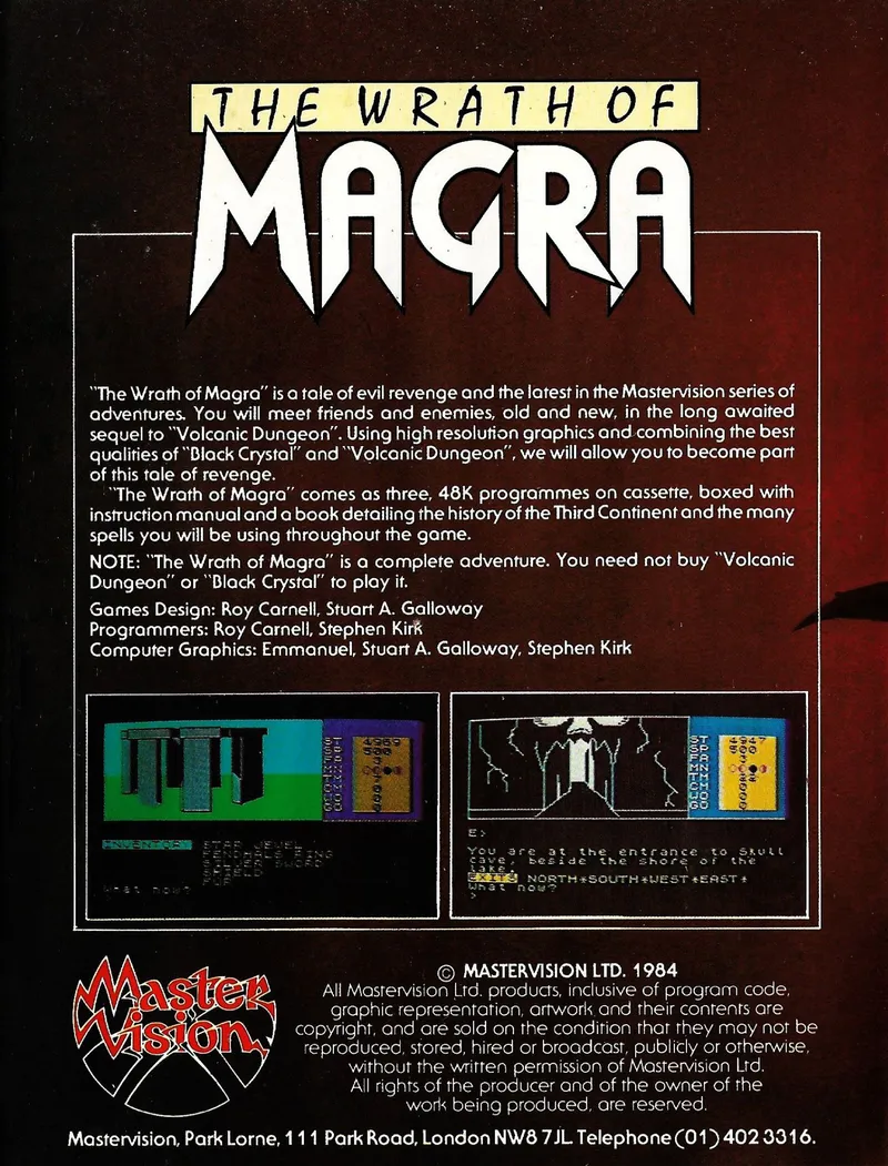 The Wrath of Magra box back