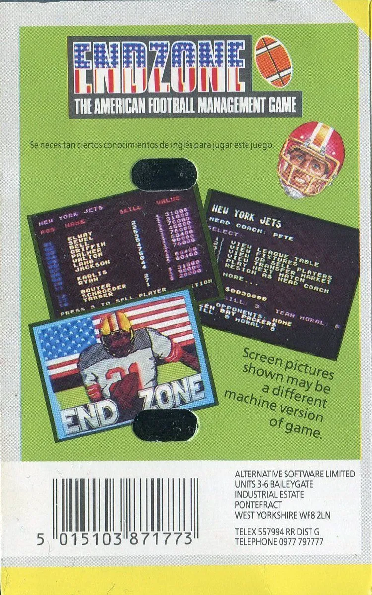 Endzone box back