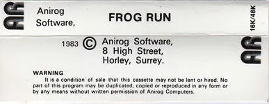 Frogrun! box back