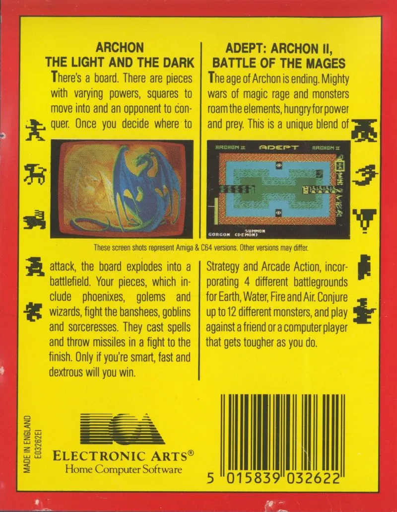 Archon II: Adept box back