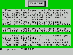 Backdrop artwork for The Korth Trilogy 3: Into the Empire