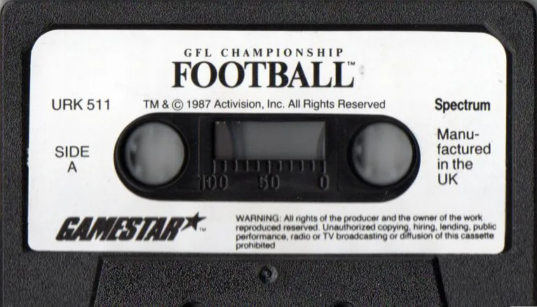 GFL Championship Football cart