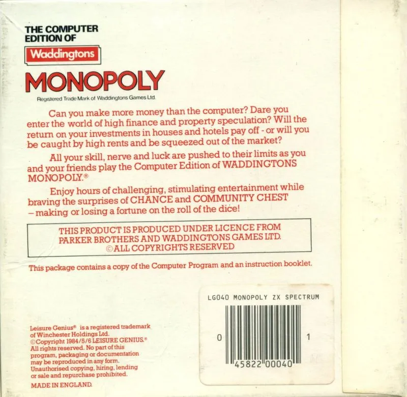 Monopoly box back