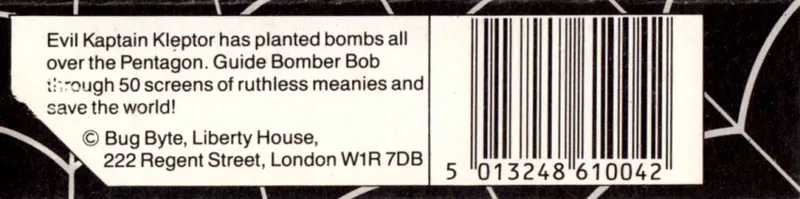 Bomber Bob in Pentagon Capers box back
