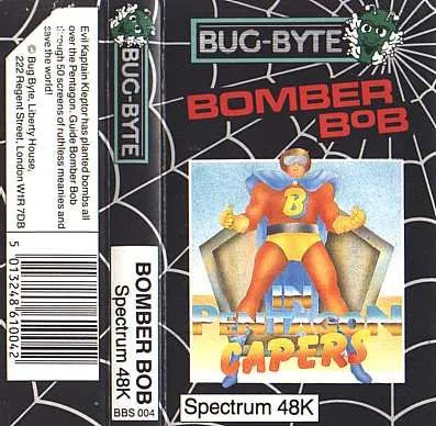 Bomber Bob in Pentagon Capers cover art for Sinclair ZX Spectrum