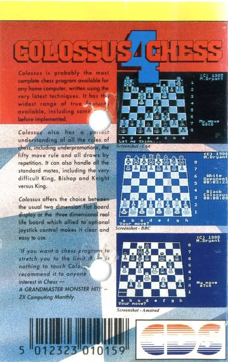 Backdrop artwork for Colossus Chess 4