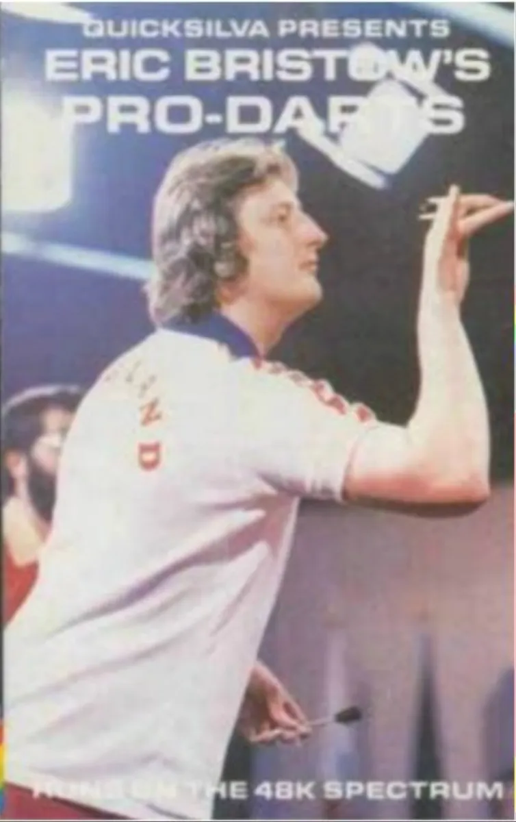 Eric Bristow's Pro-Darts cover art for Sinclair ZX Spectrum
