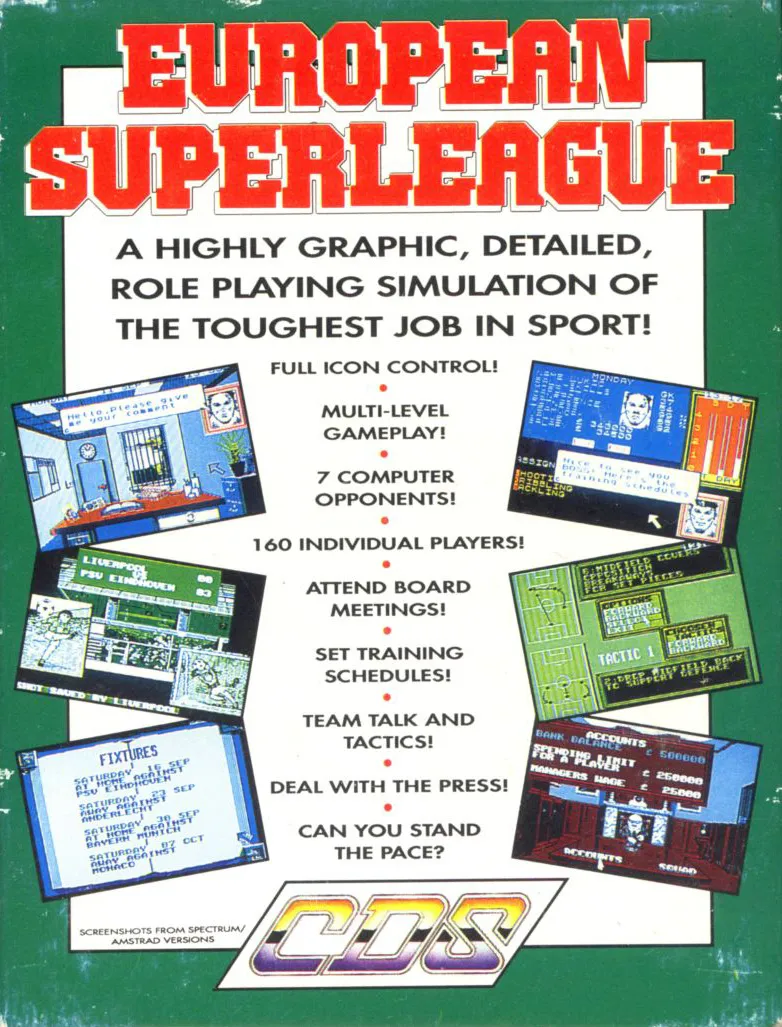 European Superleague box back