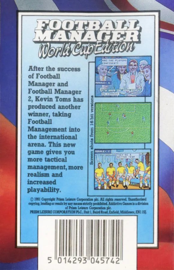 Football Manager: World Cup Edition box back
