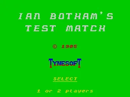Ian Botham's Test Match screenshot