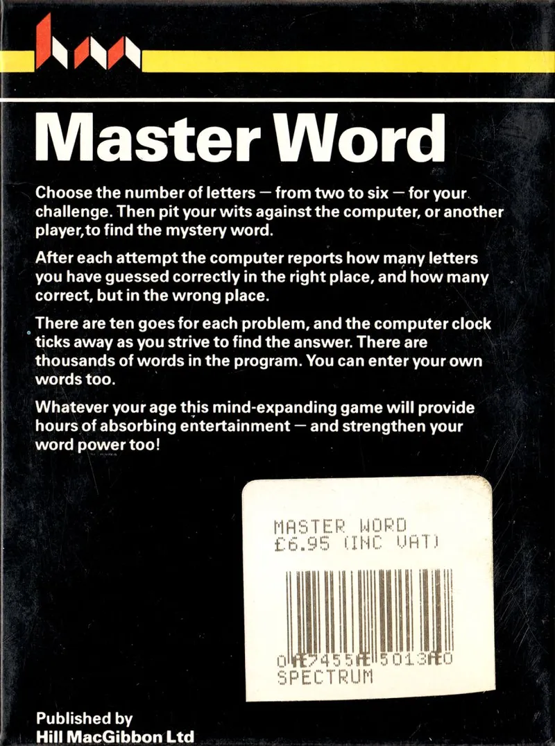 Master Word box back