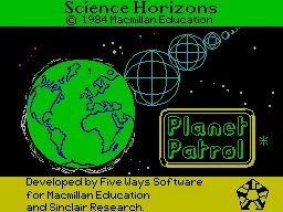 Planet Patrol screenshot