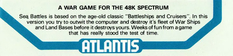 Sea Battles box back