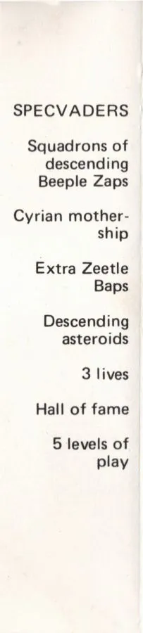 Specvaders box back