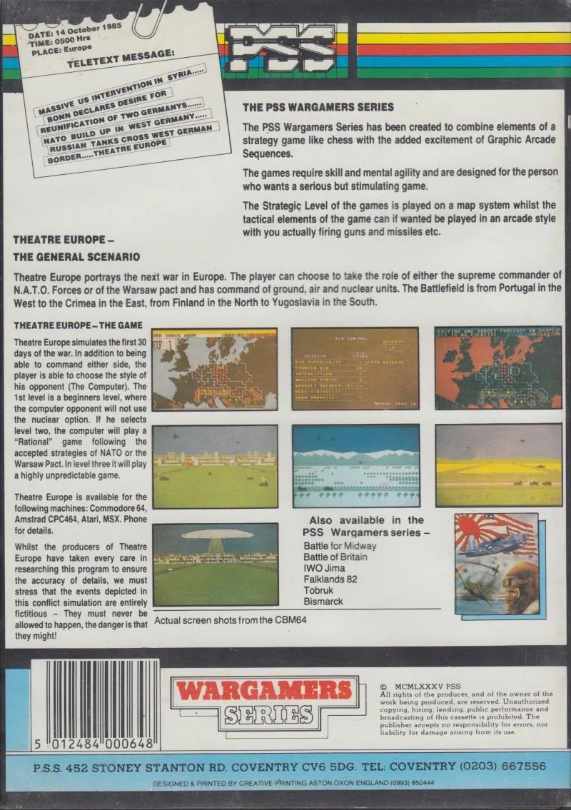 Theatre Europe box back