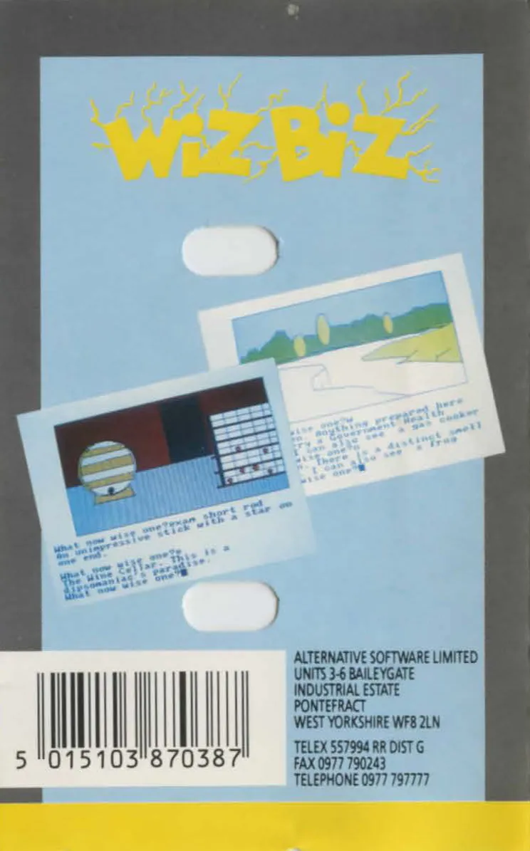 Wiz Biz box back