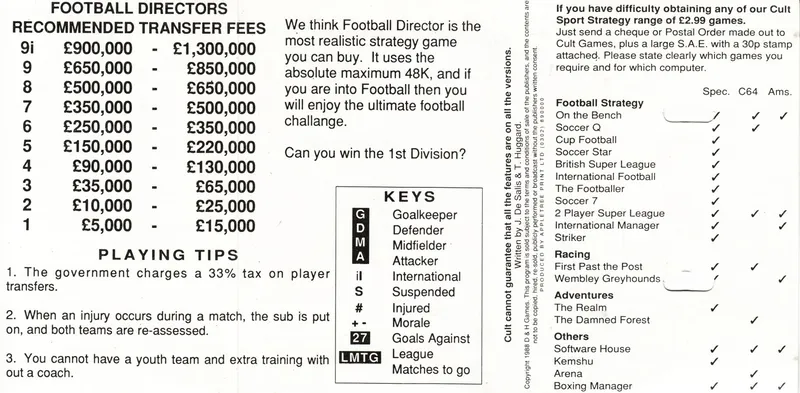 Backdrop artwork for Football Director: 2 Player Super League