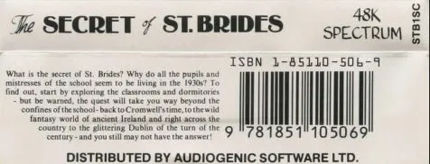 The Secret of St. Brides box back