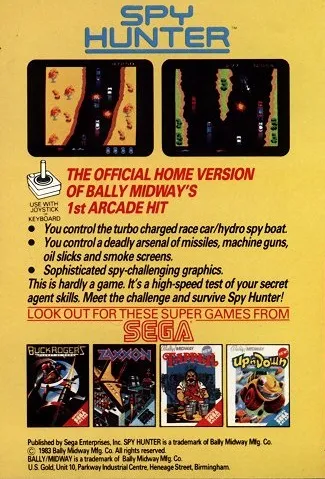Spy Hunter box back