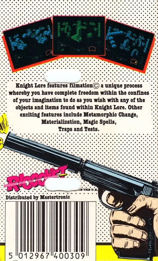Knight Lore box back