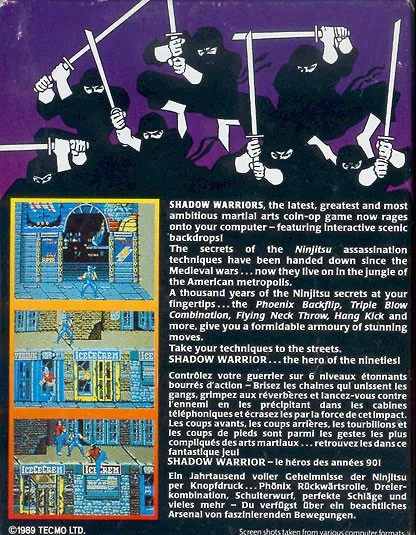 Shadow Warriors box back
