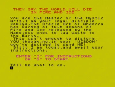 Backdrop artwork for They Say the World Will Die in Fire and Ice