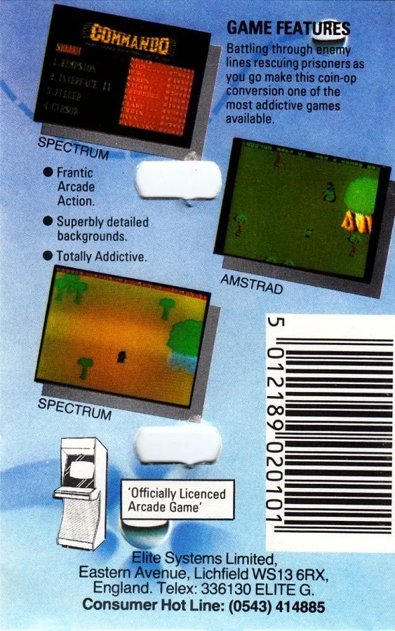 Commando box back